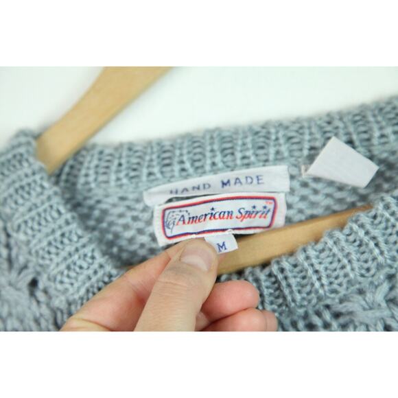 Vintage Handmade Pullover Sweater S M Cottagecore Farm Bobble Granny Cabincore - Picture 7 of 10